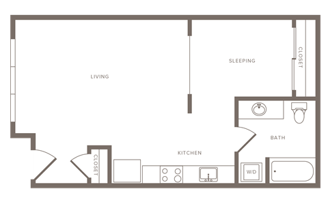 1 bedroom 1 bathroom C at Wilcox, Washington